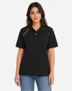 Diagonal Stripe Polo Shirt - Short Sleeve