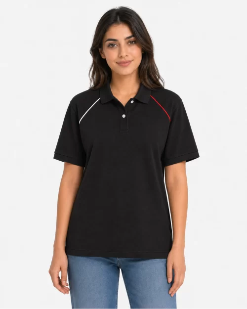 Diagonal Stripe Polo Shirt - Short Sleeve