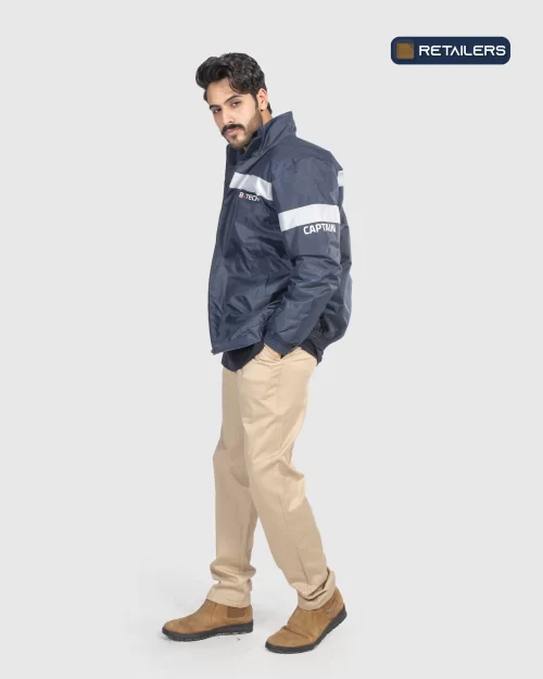 CODE by Retailers B Tech winter uniform Navy Jacket Reflective custom uniform idea
