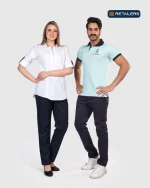 CODE Staff Shirt – Bisc White Tunic Mint Look