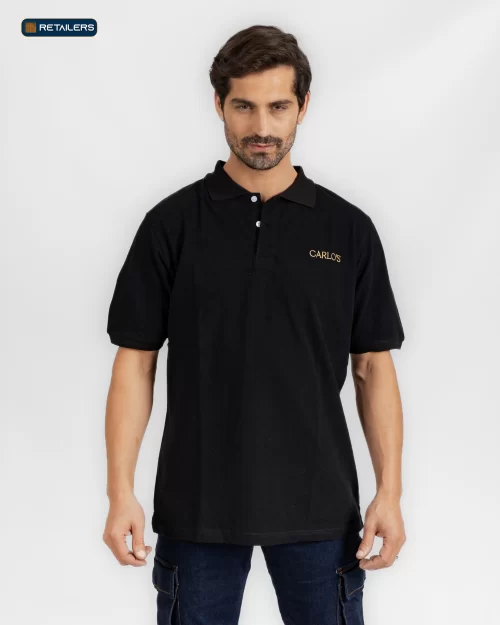 CODE Basic Short Sleeve Polo – Carlos Black Look