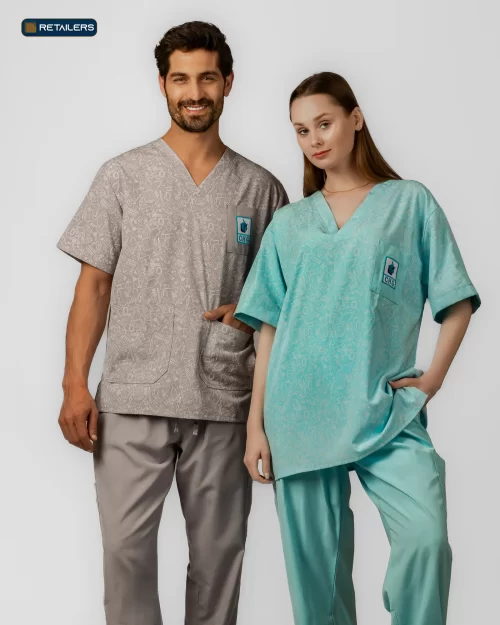 CODE Scrub Suit – CHG Grey Mint Look