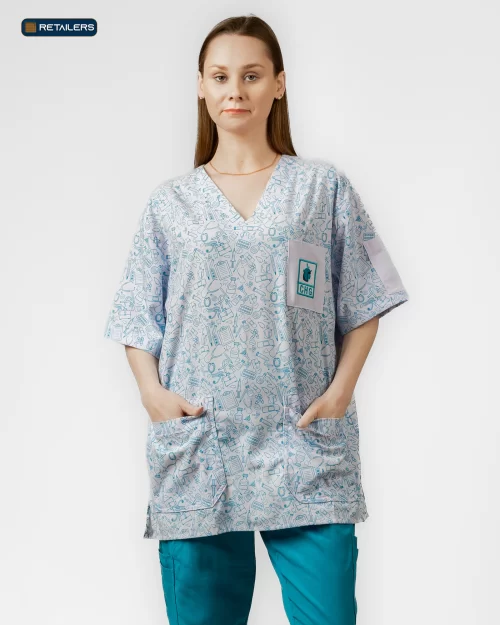 CODE Scrub Suit – CHG Light Patterned Look
