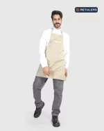 CODE by Retailers Crave apron and headwear uniform Beige Apron White custom uniform idea