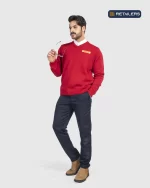 CODE by Retailers DHL pullover uniform Red Navy Trousers custom uniform idea