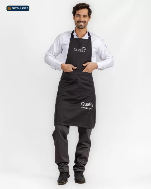 CODE Apron & Headwear – Dukes Black White Look