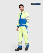 CODE by Retailers Edara safety suit Fluorescent Yellow Blue custom uniform idea