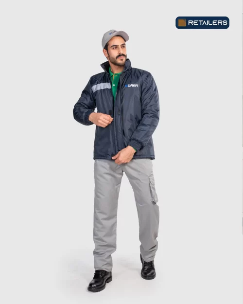 CODE by Retailers Edara winter jacket Navy Grey custom uniform idea