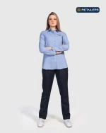CODE Staff Shirt – Fawry Light Blue Navy Look