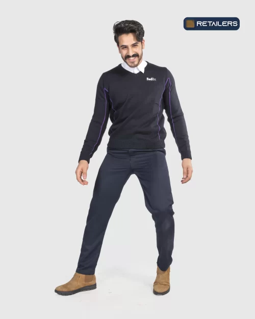 CODE by Retailers Fedex winter uniform Black Very Dark custom uniform idea