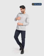 CODE by Retailers Glow basic polo uniform Light Grey custom uniform idea