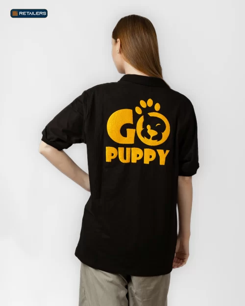 CODE Jacket & Sweatshirt – GO PUPPY Black Yellow Back Look