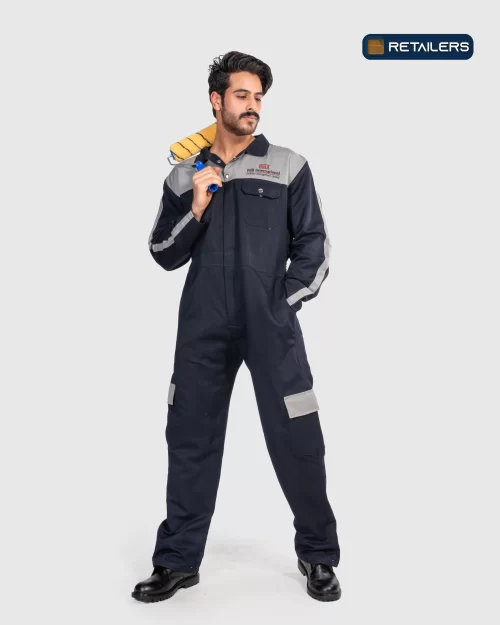 CODE by Retailers Hill International work suit Navy Yellow Details custom uniform idea