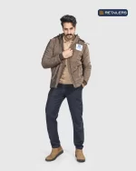 CODE by Retailers Juhayna winter jacket Brown Taupe custom uniform idea