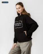 CODE Staff Hoodie – Kukuruza Gourmet Popcorn Black White Logo Look