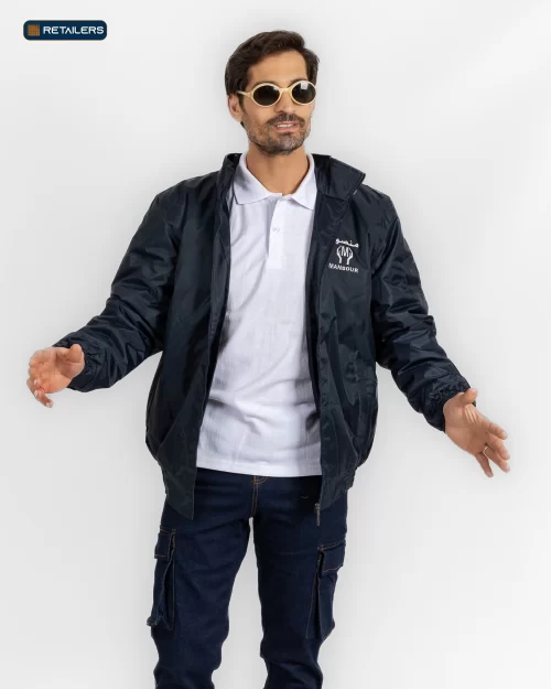 CODE Work Jacket – Mansour Dark Navy Black Look