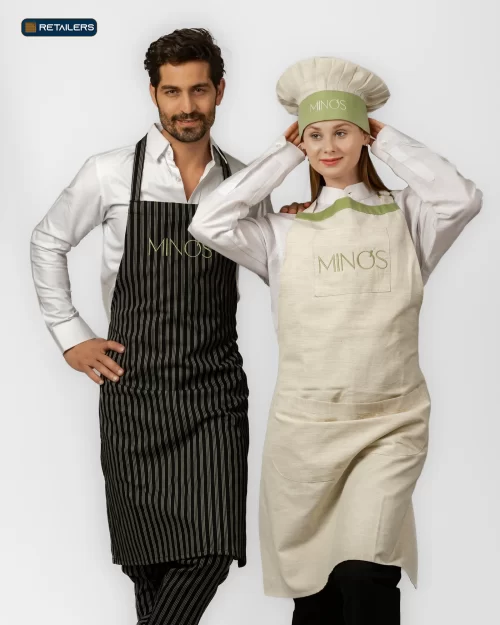 CODE Apron & Headwear – Minos Cream White Look