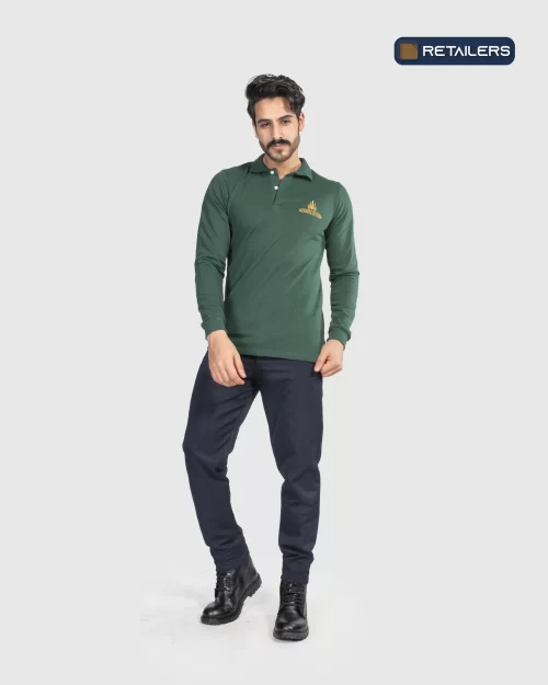CODE by Retailers Mountain View basic polo uniform Dark Green Navy custom uniform idea