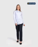 CODE Staff Shirt – Mountain View Light Blue Navy Look