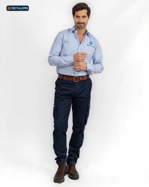 CODE Staff Shirt – Mountain View Light Blue Look