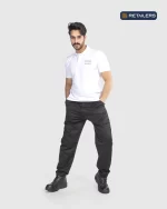 CODE by Retailers Nuwa basic polo uniform White Top Black custom uniform idea