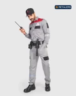 CODE by Retailers Palm Hills safety coverall Grey Red Black custom uniform idea