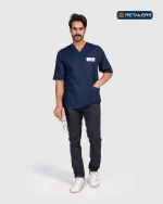 CODE Scrub Suit – Royal Canin Navy White Logo Look