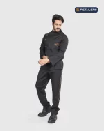 CODE by Retailers Saraya chef uniform Black Gold Details custom uniform idea
