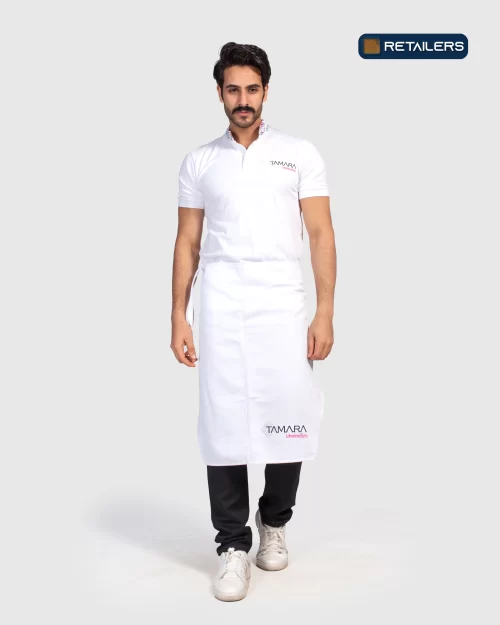 CODE Apron & Headwear – Tamara White Black Look
