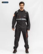 CODE Overall – Vanderland Dark Grey Orange Look