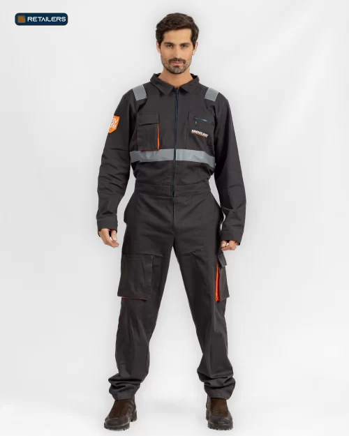 CODE Overall – Vanderland Dark Grey Orange Look
