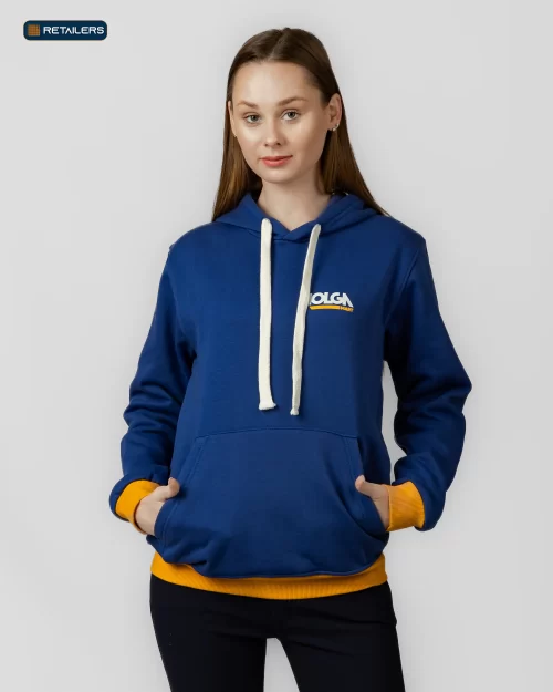 CODE Staff Hoodie – Volga Blue Yellow Rib Look