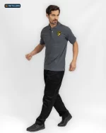 CODE Basic Short Sleeve Polo – Wadi Degla Grey Look